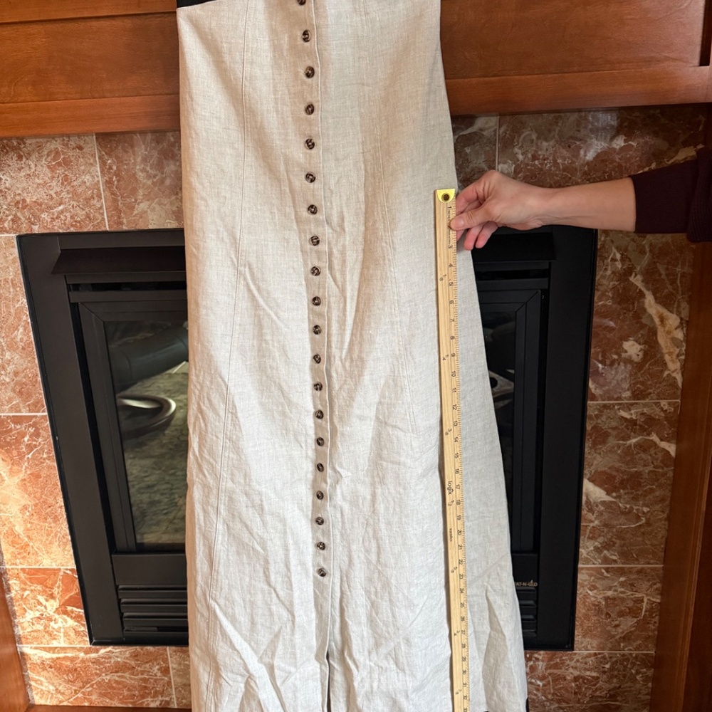 DISSH Luxury Linen Long Strapless Maxi Dress - Picture 4 of 15